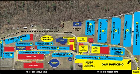 Festival Map • Podunk Bluegrass Festival