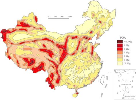 Seismic ground motion parameter zonation map of China. | Download ...