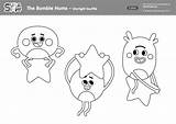 The Bumble Nums Color  Starlight Soufflé Super Simple sketch template