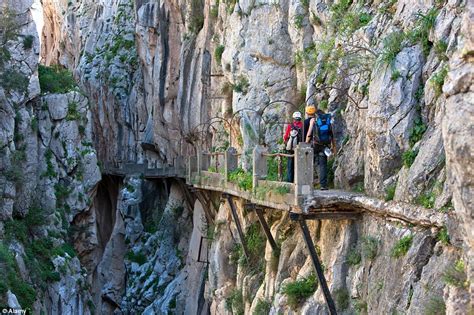 El Caminito del Rey, the world's most dangerous and scariest footpath, is reopening in El Chorro ...