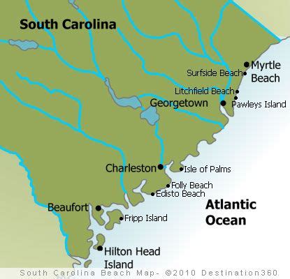 South Carolina Barrier Islands Map - Hiking In Map