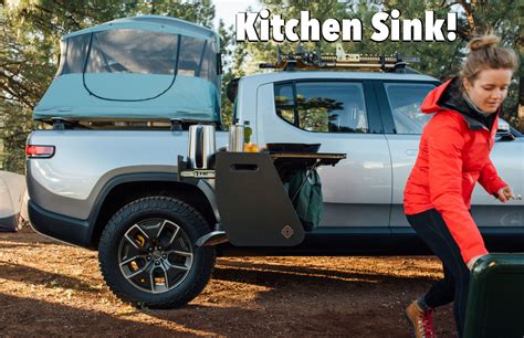 Now the Rivian R1T Electric Pickup Truck Comes with a Kitchen Sink and Can Be Charged While ...