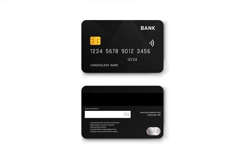 Vector Debit Card Template. | Illustrator Graphics ~ Creative Market