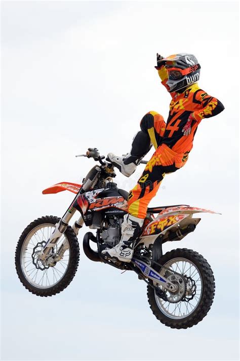 A Professional Rider at the FMX (Freestyle Motocross) Competition ...