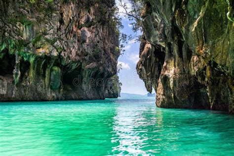 Amazing View of Beautiful Lagoon, Koh Hong Island, Thailand, Andaman Sea Stock Photo - Image of ...