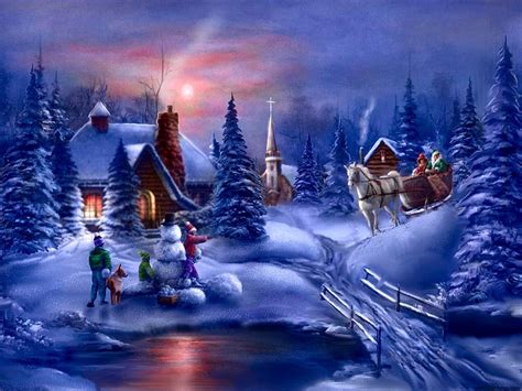 Christmas Night - Daydreaming Wallpaper (27551926) - Fanpop