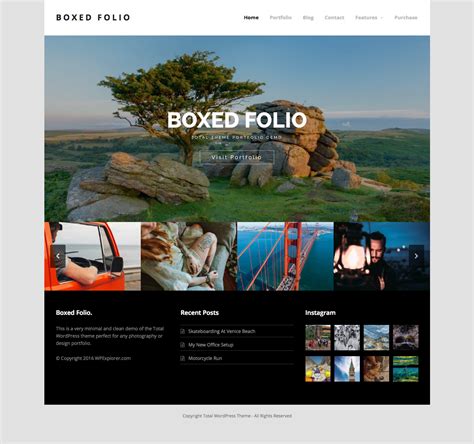 Boxed - Responsive Photography Portfolio WordPress Theme