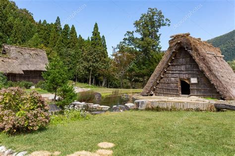 Traditional Japanese Gassho style house — Stock Photo © leungchopan #152727656