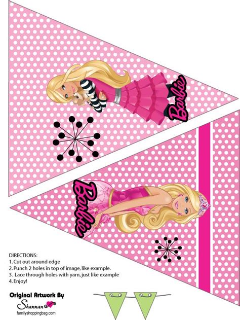 Free Printable Barbie Birthday Banners - Printable Calendars AT A GLANCE