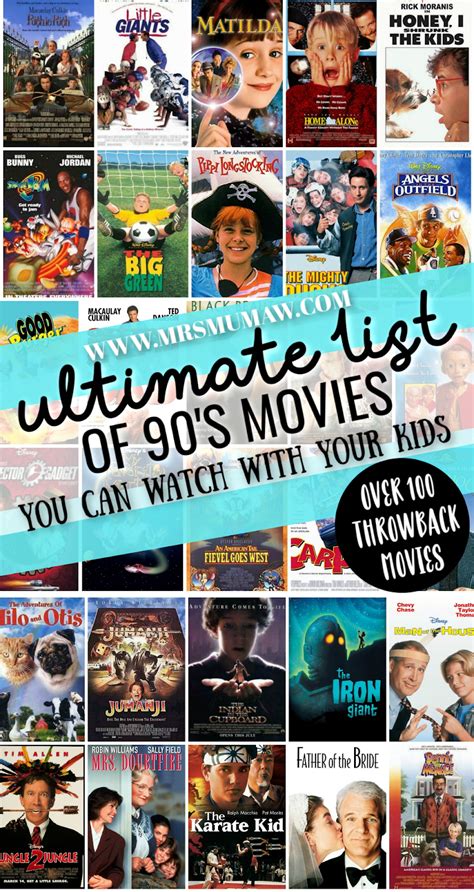 The Ultimate 90's Family Movie List - 90's Movies for Kids | The Every ...