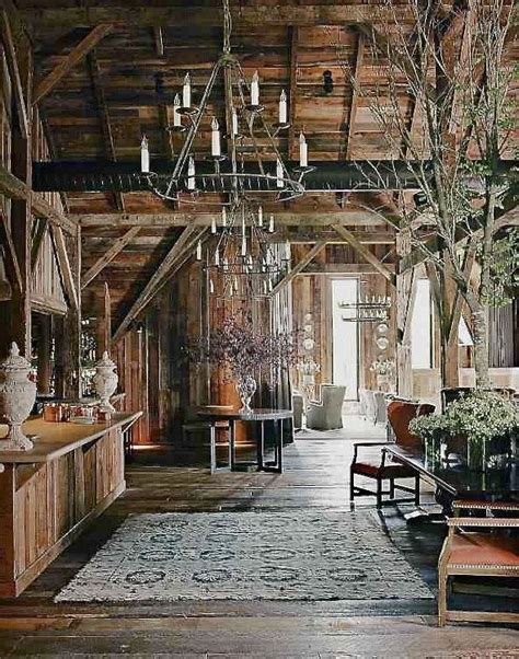 Country Chic: Blackberry Farm | Barn living, Barn interior, Rustic lighting