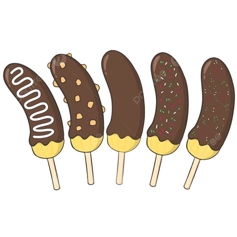 Variasi Es Pisang Coklat, Es Pisang Coklat, Coklat Pisang, Es PNG Transparan Clipart dan File ...