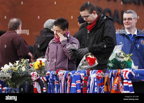 Ibrox Disaster memorial Stock Photo - Alamy