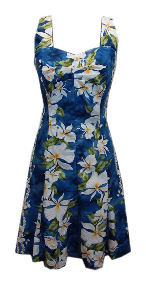 Hawaiian Blue Ginger Sunny Short Dress | Jade Fashion - Hawaiian Clothes and Gifts Store