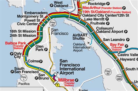 Oakland Airport Bart Map