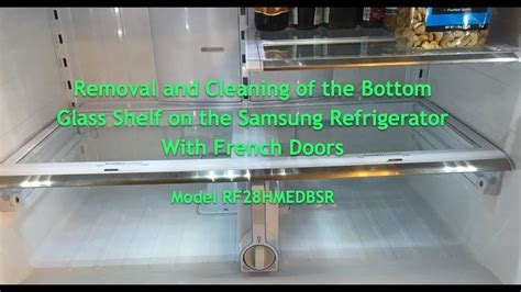 Samsung French Door Refrigerator Bottom Shelf Removal Guide