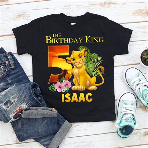 Personalized Lion King Birthday Shirt Boy's Lion King | Etsy