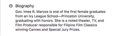 The case of Imee Marcos and her Princeton years resurfaces