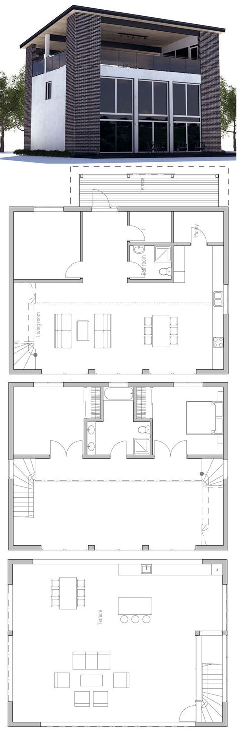 Modern House Plans With Roof Terrace - modern houses