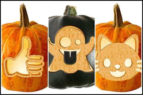 20 free emoji pumpkin carving stencils | Cool Mom Tech