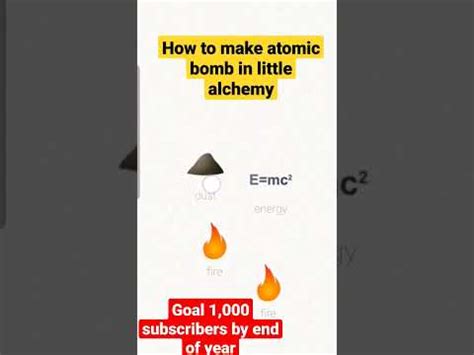 How to make atomic bomb in little alchemy - YouTube