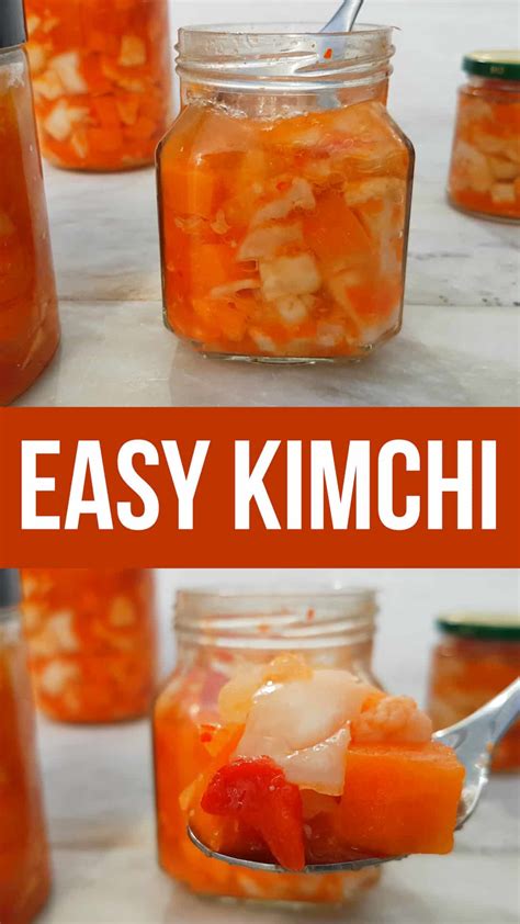 Easy Raw Kimchi Recipe - Quick to Make and Good for your Gut Health