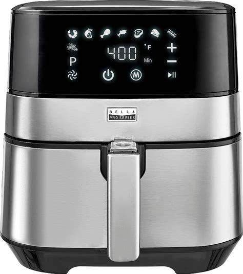 Customer Reviews: Bella Pro Series 5.3 qt. Digital Air Fryer Stainless Steel 90065 - Best Buy