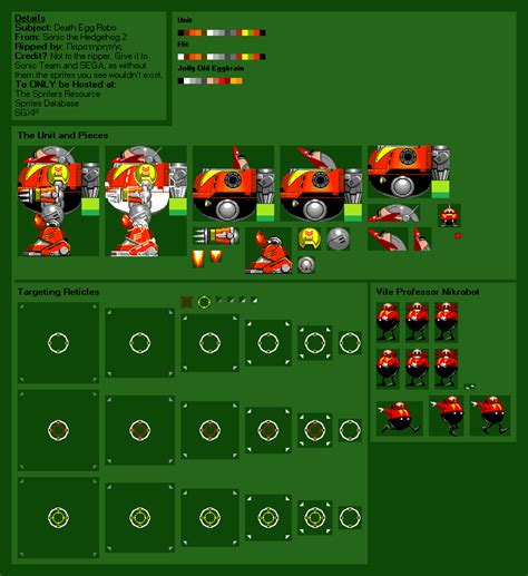 Genesis / 32X / SCD - Sonic the Hedgehog 2 - Death Egg Robot - The Spriters Resource