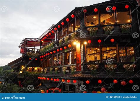 Tea House at Jiufen Old Street in Taipei, Taiwan Editorial Image ...