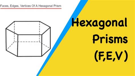 Hexagonal Prism Faces Edges Vertices