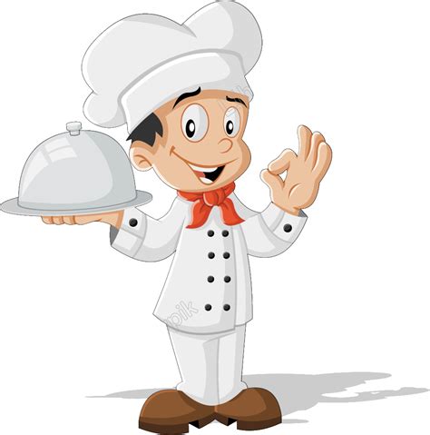 Meal catering industry chef cartoon background vector | Фон из ...