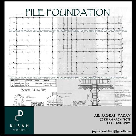 Pile foundation | Foundation, Detailed drawings, Architect