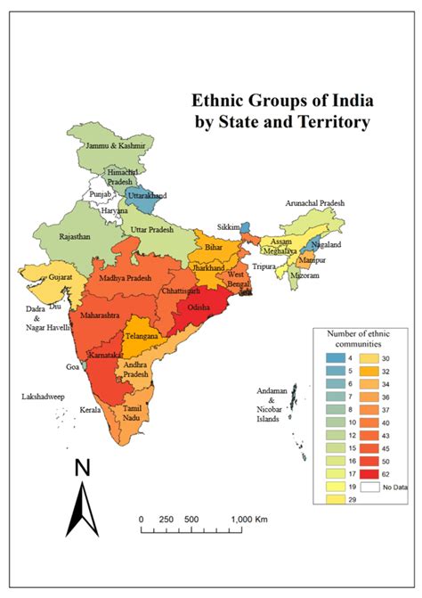 Distribution map of Ethnic communities in India. | Download Scientific ...