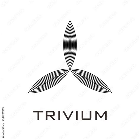 trivium logo, concept logo, illustration Stock Vector | Adobe Stock