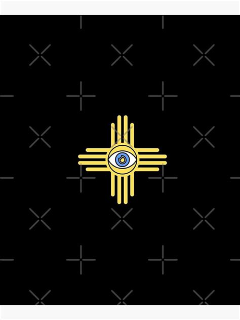 "Zia Symbol, Zia Pueblo, Eye Sun Symbol" Mounted Print for Sale by B3N ...