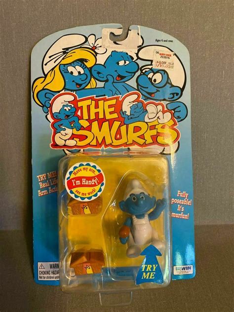 The Smurfs Handy Smurf Poseable Figure - Animation Art & Merchandise