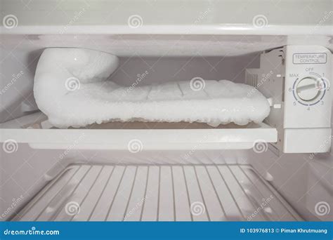 Frozen Ice Buildup in the Freezer Stock Image - Image of frost, frozen: 103976813