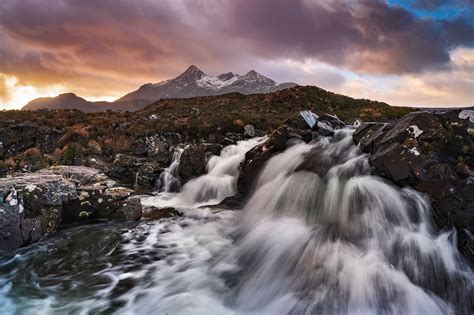 Sligachan Waterfall, Isle of Skye, Scotland-photographic Print, Canvas ...