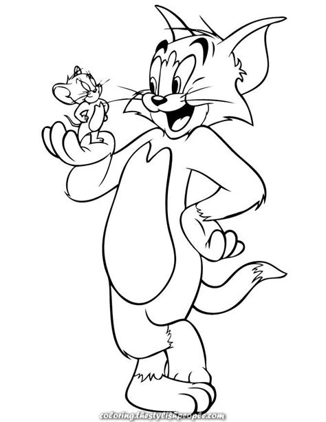 Charismatic Tom and Jerry Cartoon Coloring Web page | Free printable coloring pages | Cartoon ...