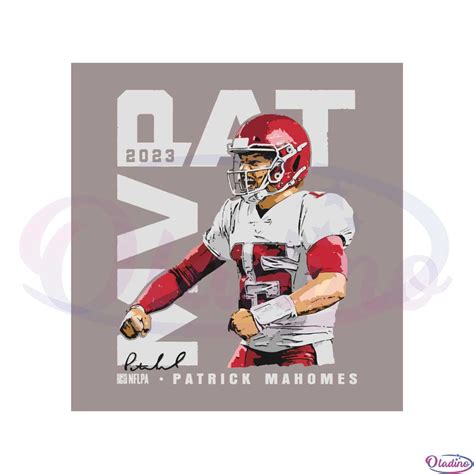 Patrick Mahomes 2023 Nfl Mvp Svg Graphic Designs Files