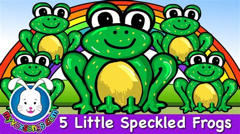 Five Little Speckled Frogs | Nursery Rhymes | MyVoxSongs | Nursery ...