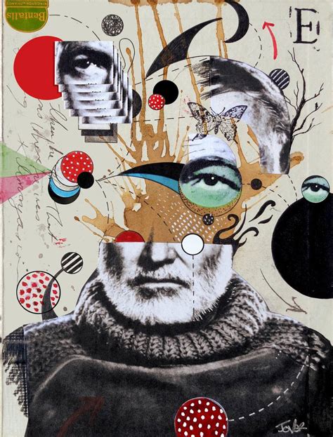 the deconstruction of hemmingway Collage by LOUI JOVER | Saatchi Art