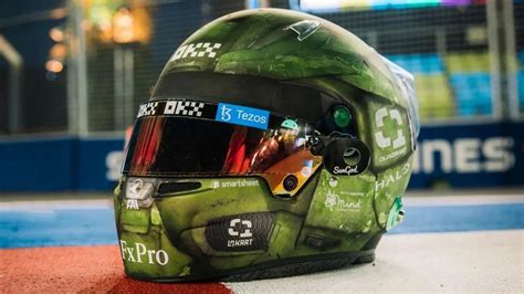 Halo en la F1: casco de Lando Norris que se inspira en el videojuego | GQ