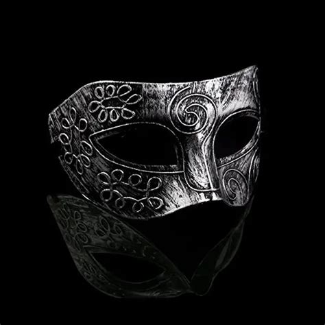 2017 Mens Sliver Masquerade Masks Face Venetian Masks for Fancy Dress ...