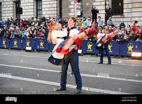 London, UK. 01st Jan, 2023. London's annual New Year parade featuring hundreds of floats on ...