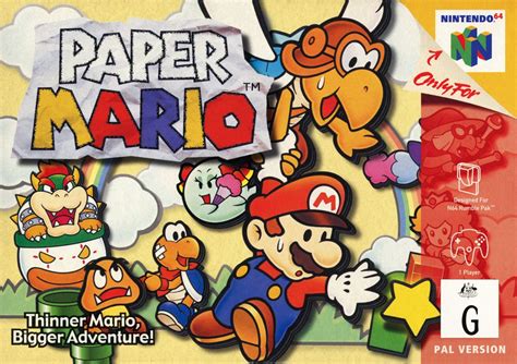 Paper Mario (2000) box cover art - MobyGames