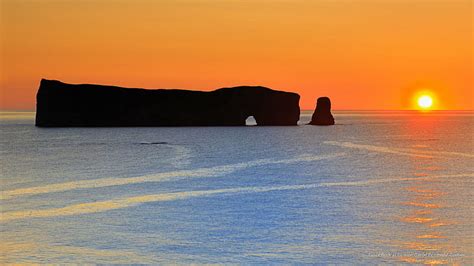 Online crop | HD wallpaper: Perce Rock at Sunrise, Gaspe Peninsula ...