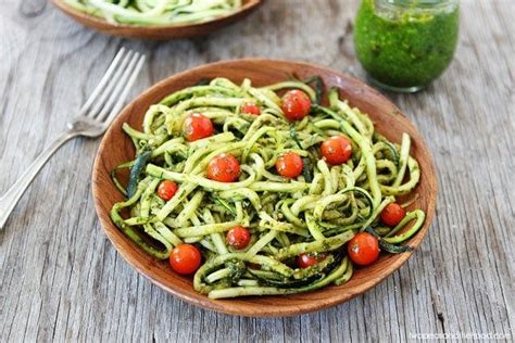 Zucchini Noodles with Pesto - Relish