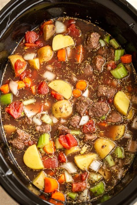 Slow Cooker Venison Stew | Thick & Hearty - Miss Allie's Kitchen