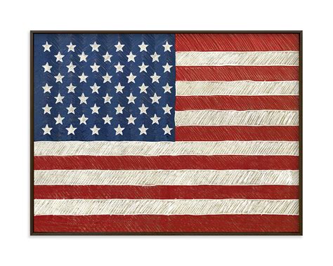 "Rustic American Flag" - Drawing Limited Edition Art Print by Amy Marsh ...